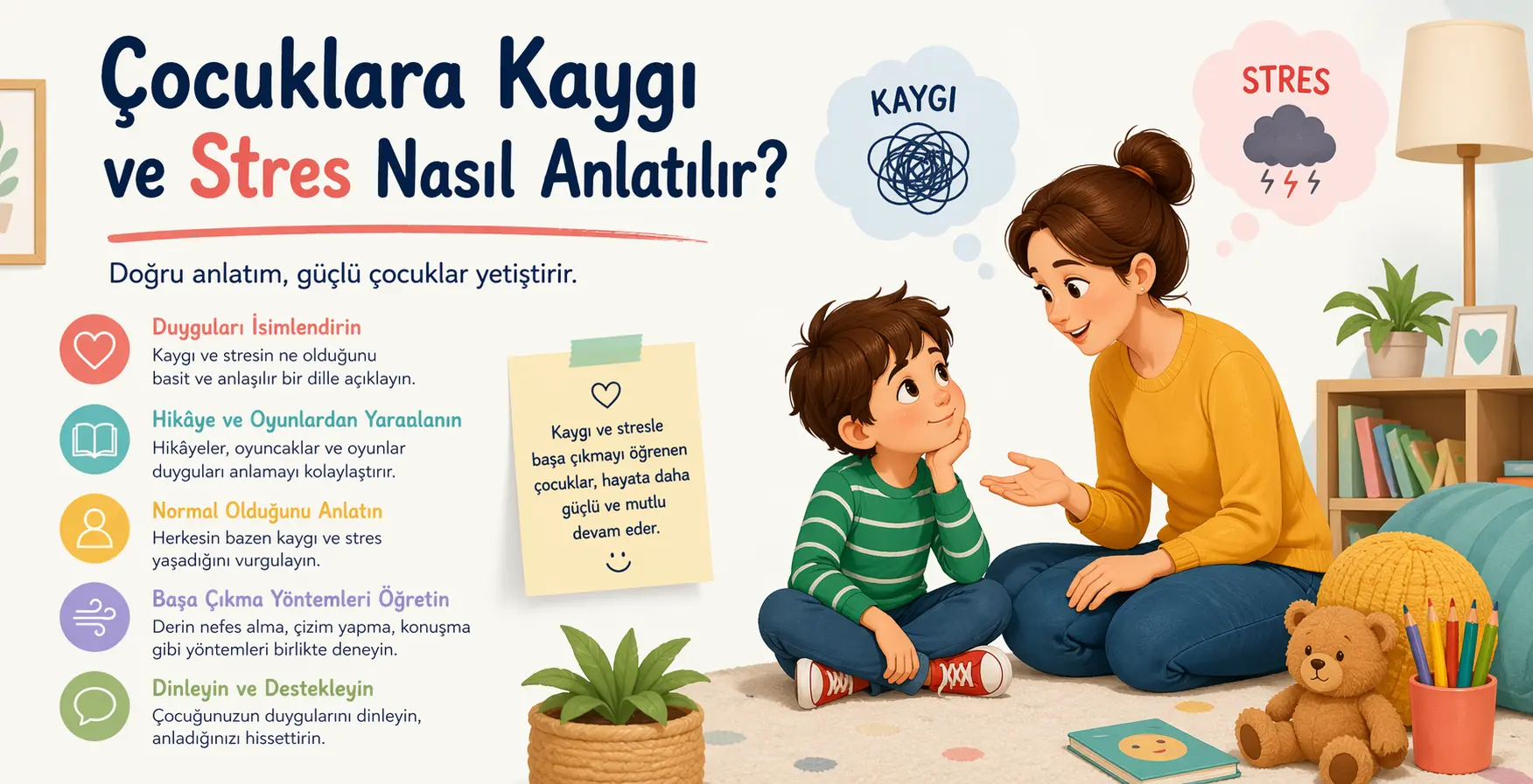 Çocuklara Kaygı ve Stres Nasıl Anlatılır?