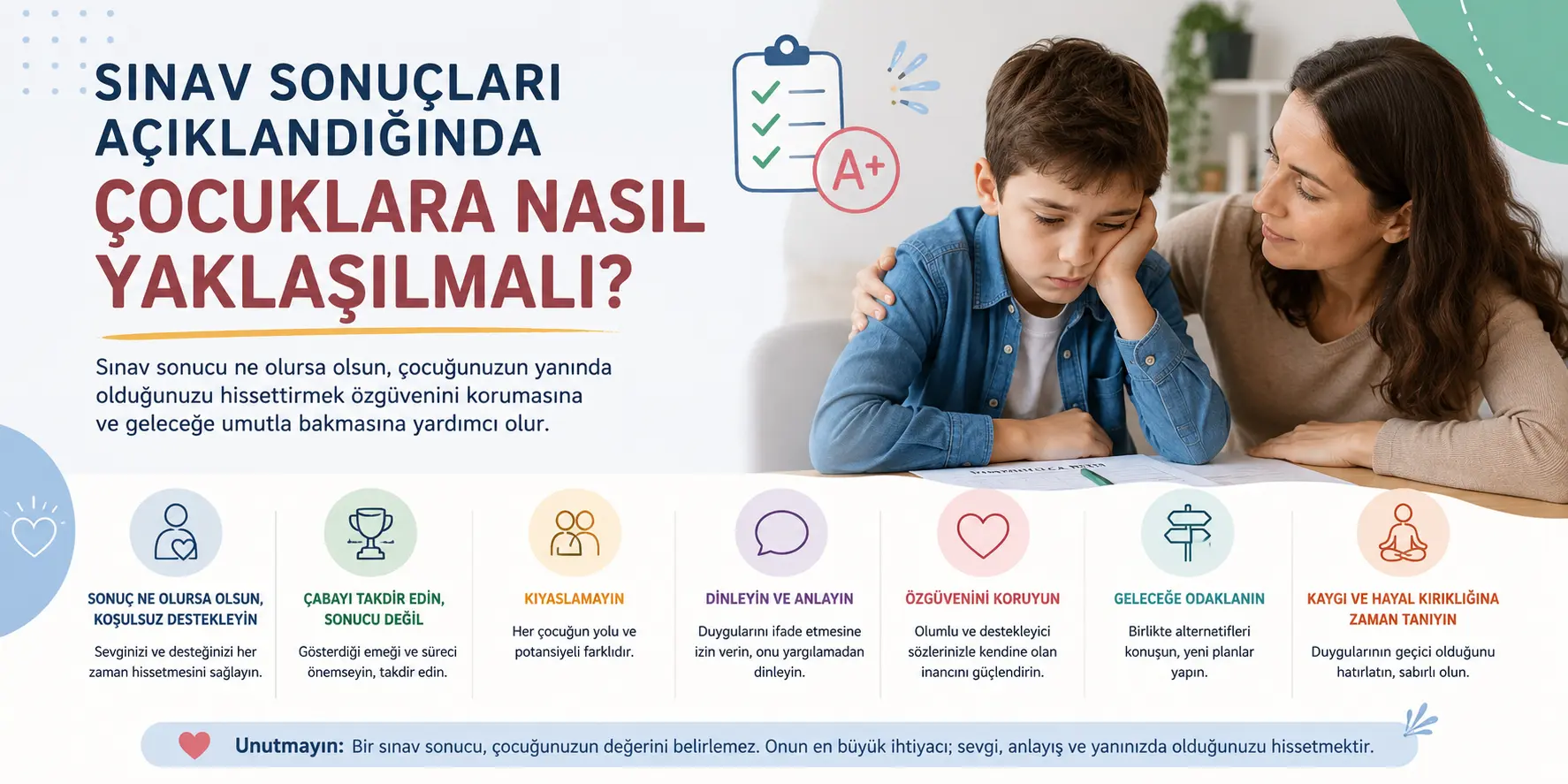 Sınav Sonuçları Açıklandığında Çocuklara Nasıl Yaklaşılmalı?