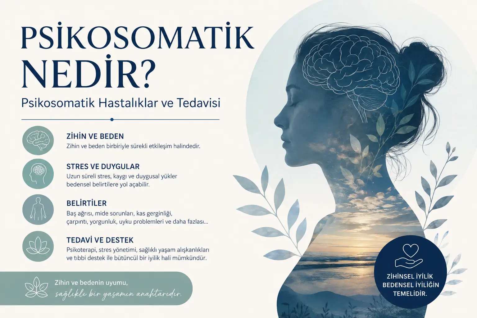 Psikosomatik Nedir? Psikosomatik Hastalıklar ve Tedavisi